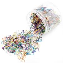 Gourd Shape Safety Pins Clips Knitting Cross Stitch Pins Clips for DIY Clothing Kits white