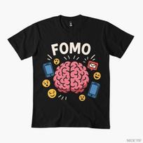 FOMO Marškinėliai Vyrams Moterims 100% Medvilnė T-shirt'ai Trumpomis Rankovėmis Viršutiniai Drabužiai 1112-4 2XL pink