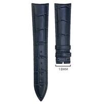 19mm 20mm 21mm 22mm Veršio odos laikrodžio dirželis Jaeger LeCoultre Master Control laikrodžiui, natūralus mėlynas juodas karvės odos, lenkta galo laikrodžio apyrankė 19mm&Golden clasp mėlyna