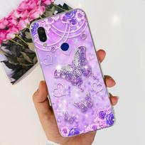 For Redmi 7  Redmi 7a Back Cover Soft Silicone Flower Stylish Luxury Phone Case For Xiaomi Redmi7 7 a Clear Funda Bumper Redmi 7 arbūzo raudonos spalvos