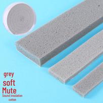 Vienpusis lėtai atšokantis putplastis: Antivibracinis, dulkėms atsparus, smūgius sugeriantis užpildas durims, langams ir elektronikai. 10mm wide, 2m long, 10mm thick, Light Gray