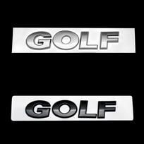 1 vnt. 3D ABS automobilio raidės logotipo lipdukas Galinės apdailos ženklelis Automobilio galinės bagažinės emblema Lipdukas Priedai GOLF juoda