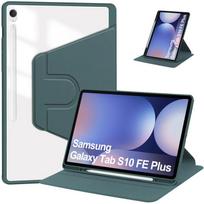 Skirta Samsung Galaxy Tab S10 FE Plus 13.1 SM-X620 SM-X626 X626B 13.1  S10 FE+ dėklas su rašiklio laikikliu 360° besisukantis stovas Dangtelis S10FE Plus 13.1 inch gray