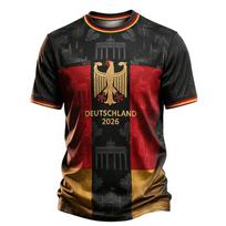 Vyriški 2026 Vokietijos Koncepciniai Futbolo Marškinėliai Su Erelio Ženklelio Spauda Greitai Džiūstantys Kvėpuojantys Retro Edition Trumpomis Rankovėmis Futbolo Marškinėliai 5XL S black