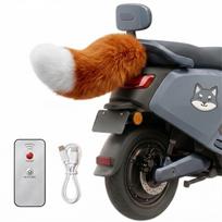 Motociklo Automobilio Uodega Kawaii Automobilio Dekoracija Elektrinio Motorolerio Drebanti Uodega Įkraunama Pliušinė Pūkuota Uodega Automobiliui 6 oranžinė