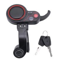 NEW HOT In Stock-ZQ-100 Mileage Meter With Key Speed Adjustable Electric Scooter Meter 6 Pin Display For Electric Scooter Dashbo gray