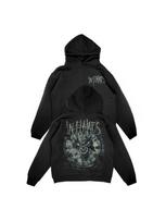 In Flames Metalo Roko Laisvi Vyriški ir Moteriški Džemperiai su Gobtuvu L black