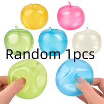 Apple Coconut Oil Squeeze Toy Moldable Stress Ball Apple Squishy Non-Bounce Slow Rising Decompression Sensory Toy blue