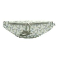 Nike Heritage Fabric Crossbody Bag, Fanny Pack Regular Unisex Mountain White & Horizon Green & Dark Mud Gray Casual FZ2523-121 white