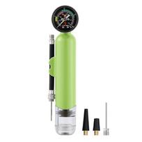 Light weight Air Pumps 20PSI Handheld Balls Pump with Pressure Gauge Sports Balls Pump for Football Basketball Volleyball žalia