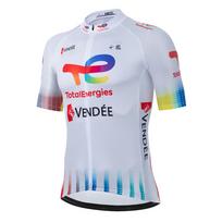 2026 Total Energies komandos dviratininko aprangos komplektas Kvėpuojantis Mtb Maillot Ciclismo Hombre Lauko sporto šortai su petnešėlėmis Vasariniai dviračių drabužiai 5XL white