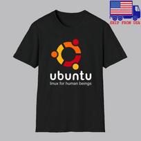 Ubuntu Linux Computer Men's Black Size S-5XL 4XL black