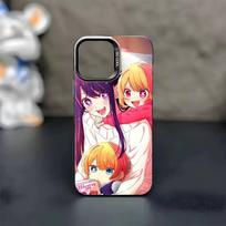 O-Oshi Anime no ko Phone Case For iPhone 17,16,15,14,13,12,11,Pro Max,Plus Candy Silver Cover iPhone16 black