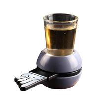 Arrow Spin Drinking Game, Shot Roulette Wheel with Pointer, Bar Party Alcohol Board Game, Funny Penalty Spinner for Adults black