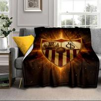 Sevilla FC herbo dizaino nešiojama antklodė/minkšta antklodė lovatiesės antklodė Tinka kelionėms, stovyklavimui, svetainėms, biurams, sofoms, gerbėjų dovanoms 75x90cm