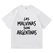 Malvinų salos yra Argentinos Argentinietiškas Pasididžiavimas Raidžių Spausdinimo Marškinėliai Unisex Mada Atsitiktiniai Trumpomis Rankovėmis Unisex Medvilninis Laisvas Viršus M white