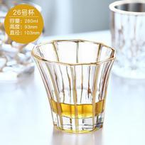Creative Hand-Painted Gold Line Crystal Glass Whiskey Foreign Wine Cup Household Water Cup Engraved Juice Cups 1pcs brown