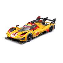 Kyosho BURAGO Ferrari 499P Le Mans 2024 Yellow Clear Case Finished Model 1/43 No.83 18-36317 yellow