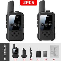 BTONERA BT300 Mini Walkie Talkie Two-way Radio Walkie-talkie PMR/FRS Communication Radio Portable for Camping Kids Toys Gifts EURO