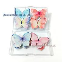 Edible Wafer Paper Butterfly Cake Decorations - Food Grade, Glutinous Rice Paper for Birthdays D-01 50-pack Ink Brush Butterflies white
