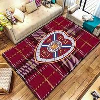 Heart of Midlothian futbolo klubo kilimas svetainei, miegamajam, namų sofos dekoravimui, vaikų žaidimų neslystantis grindų kilimėlis 70x100cm( 27x39in )
