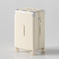 24 colių didelės talpos plastikinio rėmo lagaminas su ratukais ir slaptažodžio užraktu vyrams ir moterims 20-inch Carry-on white