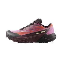 SALOMON Trail Running Shoes Unisex Low Top Bilberry/dragonfire/dark Or 37 gray