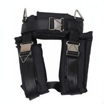 Vaikų Bungee Diržas Didelės Apkrovos Vaikų Batuto Diržas Nerūdijančio Plieno Detalės Black Three-hook black