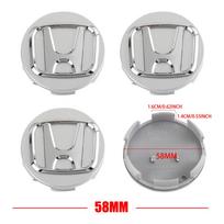 4Pcs 56/58/60/69MM For Honda Civic Jazz Adv 150 INSPIRE XR-V CR-V UR-V Fit Type R Car Wheel Center Hub Caps Covers Accessories mlc3