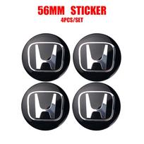 4Pcs 56/58/60/69MM For Honda Civic Jazz Adv 150 INSPIRE XR-V CR-V UR-V Fit Type R Car Wheel Center Hub Caps Covers Accessories mlc3 black