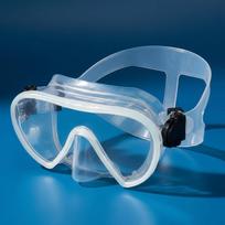Nose Cover Swim Facepiece AntiFog Snorkel Water Secure Reinforced Glass Goggles Transparent gray