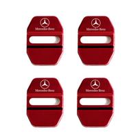 Automobilio stilius Automobilio durų užraktų dangteliai lipdukas Dėklas Mercedes Benz Naujai B/C/E klasei A klasei C200L GLC GLK CLA GLA Priedai brown