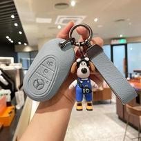 Automobilio rakto dangtelio pakeitimas 3 mygtukams Mercedes-Benz raktui AMG MAYBACH 2016+ C klasė E klasė GLC300L E300l/E260/E350 A200 gray