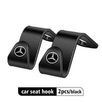 2 vnt. automobilio galvos atramos kablys Laikiklis-pakaba Galinės sėdynės organizatorius Laikiklis Mercedes Benz AMG A C E S G klasės W201 W210 W108 W204 W205 gray