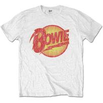 David Bowie Unisex T-Shirt: Vintage Diamond Dogs Logo 150 beige