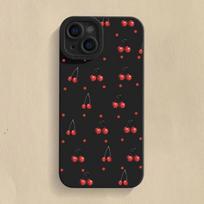 Mielas vyšnių lankelio silikoninis telefono dėklas, skirtas iPhone 15 16 Pro 14 Plus 13 Pro Max 12 11 X XS XR 7 8 Plus SE 2020, atsparus smūgiams, minkštas dangtelis For iPhone 16Pro Max