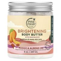 Petal Fresh, Skaistinantis kūno sviestas su niacinamidu, mango ir migdolų aliejais, 8 oz (237 ml) gray