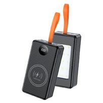 Maitinimo baterijų dėžutė, 12 vietų, ilgoms kelionėms, 12x 21700 baterijų įkrovimo dėklas, didelė energijos talpa, USB įkrovimas black