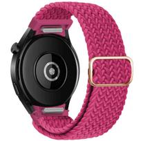 Apyrankė skirta Samsung Galaxy Watch 7 FE 5 Pro 4 6 klasikinis 44 mm 40 mm be tarpų Nailonas Pinta sportinė apyrankė Correa Galaxy Watch 7 dirželis Galaxy Watch FE 40mm aviečių spalvos