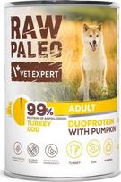 VetExpert RAW PALEO Duoprotein Turkey  AND amp; Cod Adult - wet dog food - 400g
