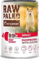 VetExpert RAW PALEO Duoprotein Beef  AND amp; Rabbit Adult - wet dog food - 400