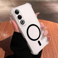 Case for Vivo V70 FE Cute Airbag Corner Pastel Matte Magnetic Casing Semi Shockproof Phone Cover Vivo V70 FE matinė balta spalva