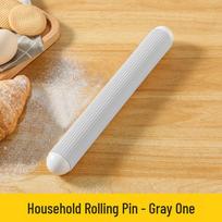 Non-Stick Large Dumpling and Dough Rolling Pin for Baking and Noodles white