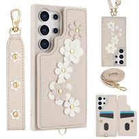 Odinės virvutės rankinė per petį, riešo dirželis, telefono dėklas, skirtas Samsung S26 S25 S24 Plus S23 FE S22 Ultra A55 A54 A53 A35 A15 A13 For Galaxy S26Plus&Case & Strap gray