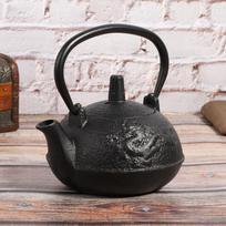 3pcs 0.3L Cast Iron Teapot With Filter And Cover Uncoated Teapot  For Tea Enthusiast gray