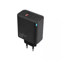 maXlife MXTC-09-65ACC travel charger | 65W | GaN, PD, QC | USB-C, USB-A | black