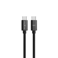 maXlife MXUC-12 data transfer and charging cable | USB-C to USB-C | 100W | 3m | black