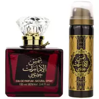 Ard Al Zaafaran Set: Shams Al Emarat Khususi, Eau De Parfum, For Women, 100 ml + Shams Al Emarat Khususi, Deodorant Spray, For Women, 50 ml
