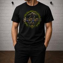 Zelda Song of Storms T-Shirt, Ocarina of Time Shirt, Triforce Storm Music Tee, Hyrule Gamer Graphic Shirt, Gaming Gift S brown