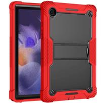 Armor Stand Case For Samsung Galaxy Tab A11 Plus SM-X230 X233 X235 SM-X236B A11+ A9+ SM-X210 SM-X216 SM-X218 Rugged Tablet Cover Tab A9 Plus 11 inch raudona